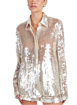 CAMICIA RETE PAILLETTES