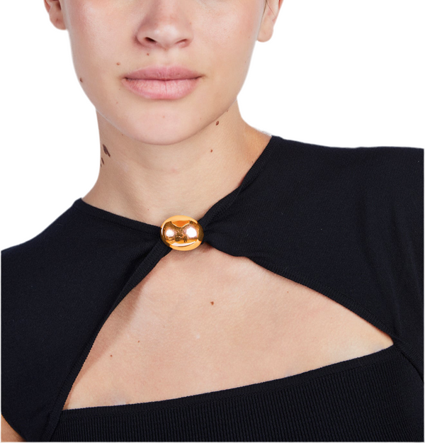 ABITO CON GIOIELLO VISCOSA STRETCH