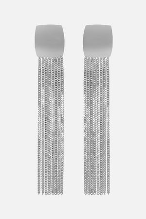 EARRING JULIE LONG SILVER