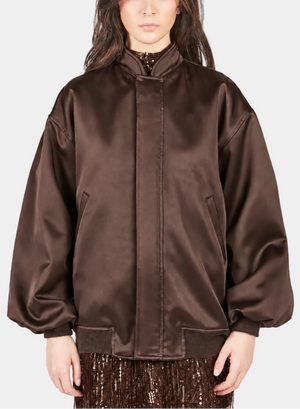 BOMBER IN RASO UNITO
