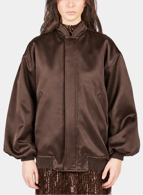 BOMBER IN RASO UNITO