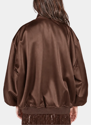 BOMBER IN RASO UNITO