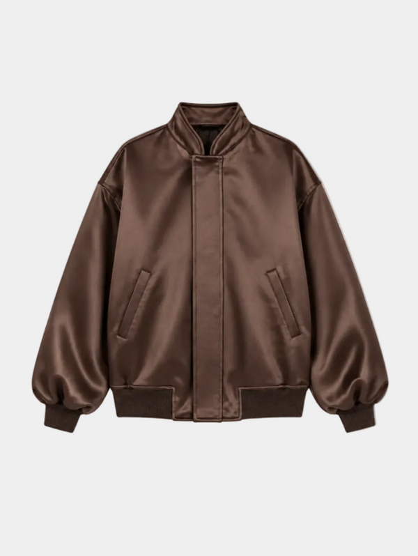 BOMBER IN RASO UNITO
