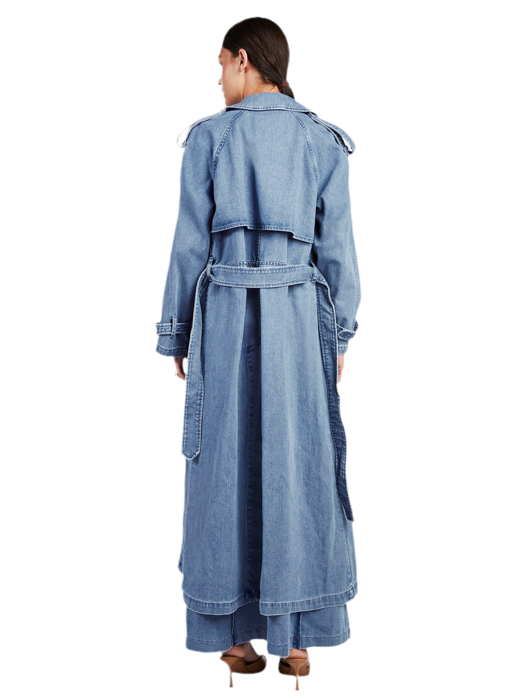 TRENCH DENIM AZZURRO