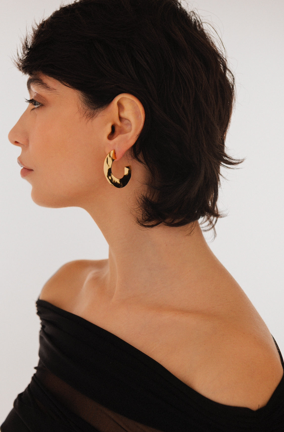 EARRING MINDY CIRCLE GOLD