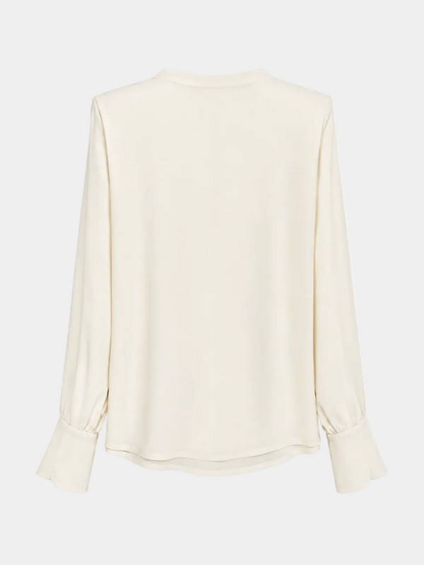 BLUSA SCOLLATURA MORBIDA MISTO SETA