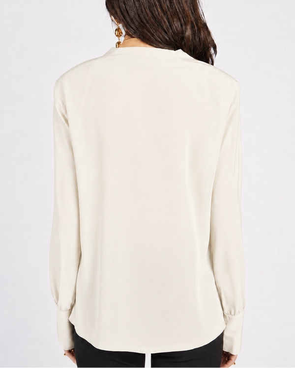 BLUSA SCOLLATURA MORBIDA MISTO SETA
