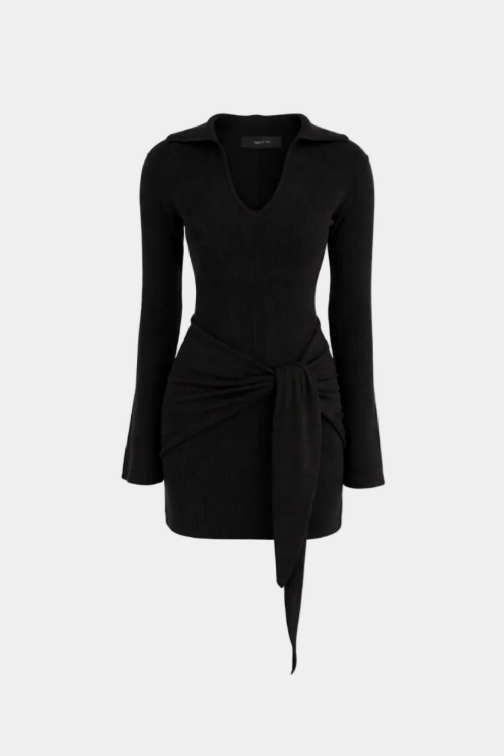 ABITO CORTO MISTO CASHMERE CON NODO