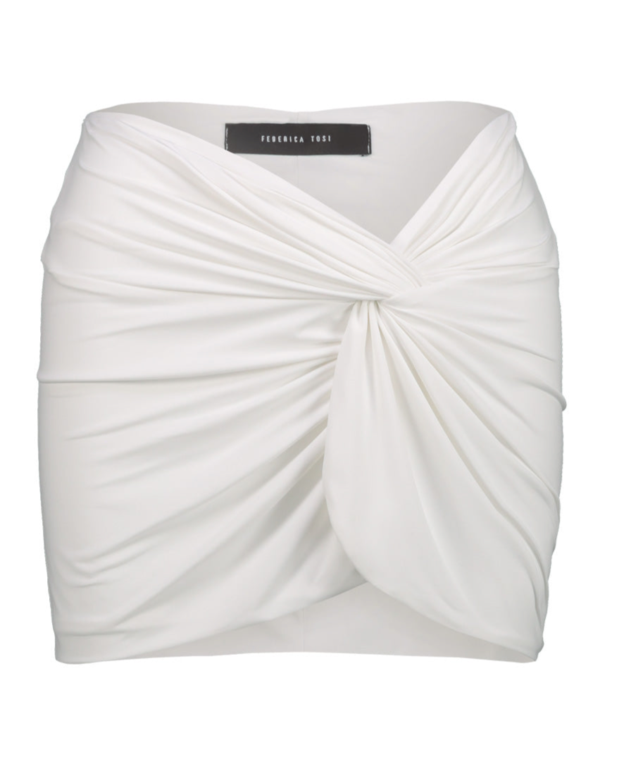 COPRICOSTUME GONNA CORTA BIANCO