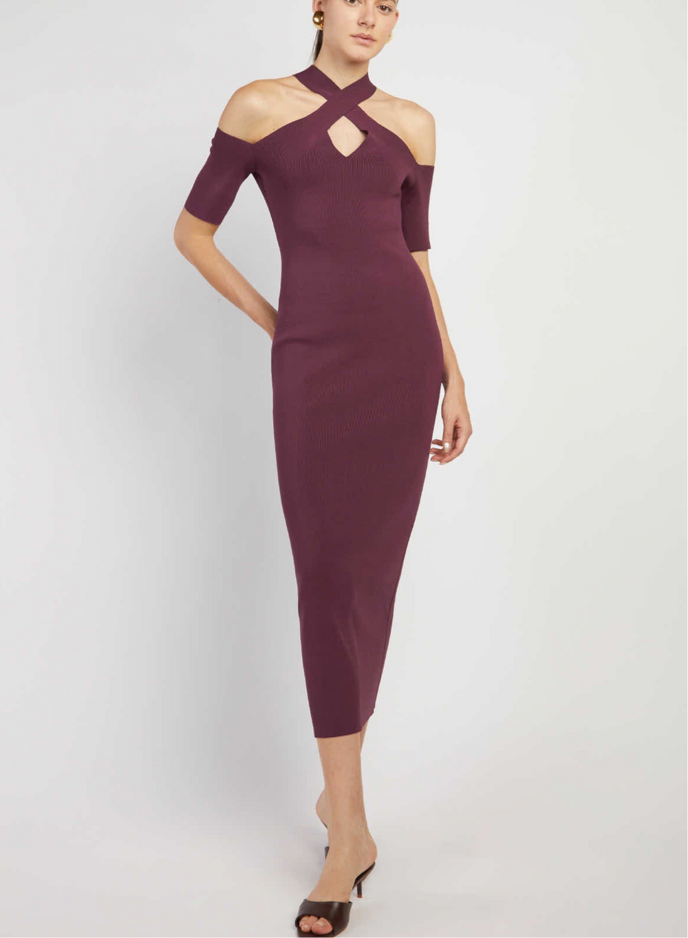 ABITO LUNGO SCOLLO INCROCIATO