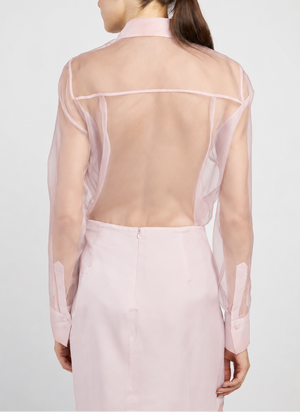 CAMICIA IN ORGANZA DI SETA