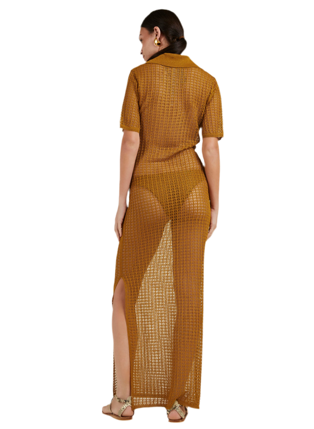 AMBER FLEXAGE POLO LONG DRESS