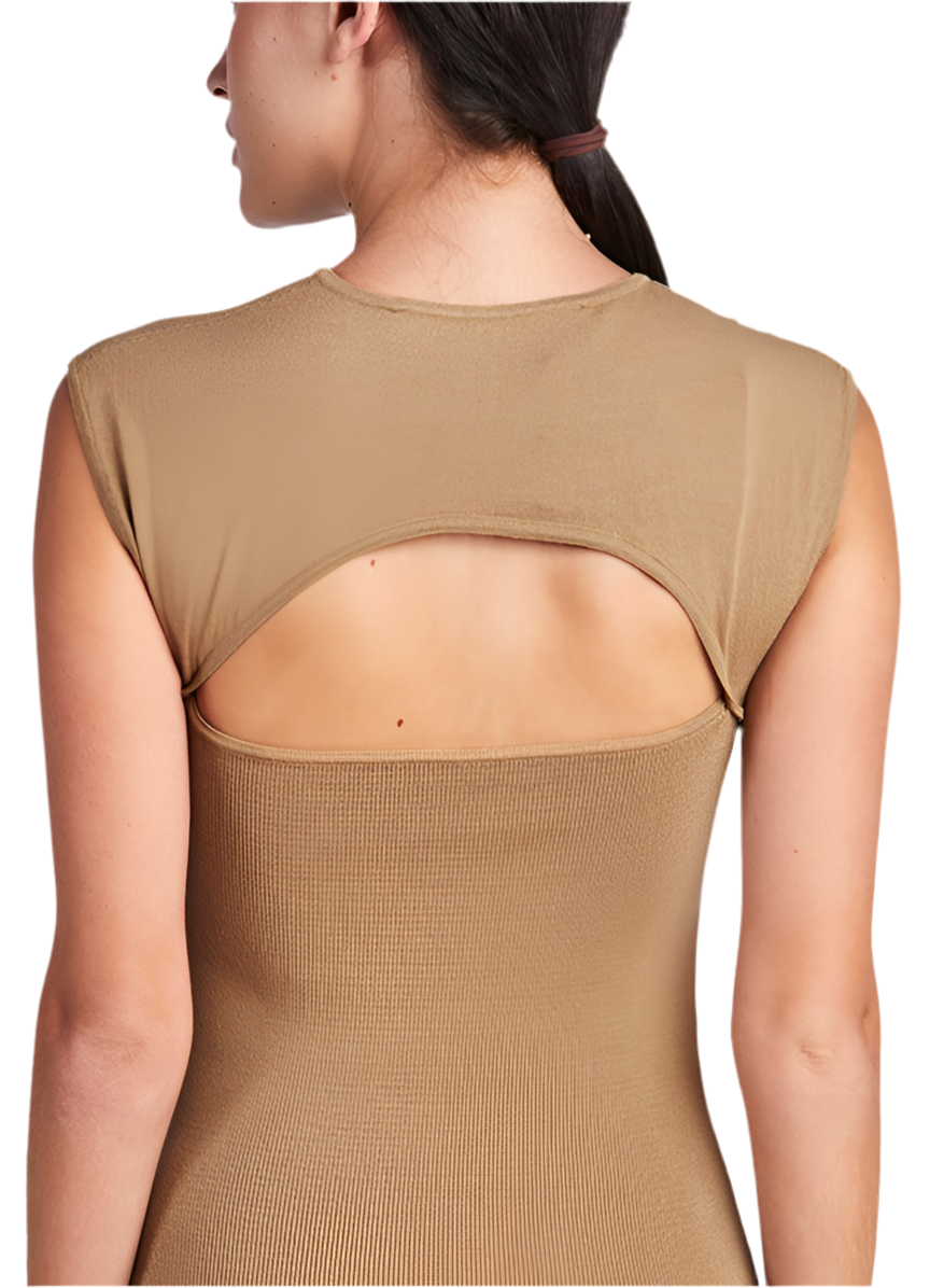 TOP CON GIOIELLO VISCOSA STRETCH