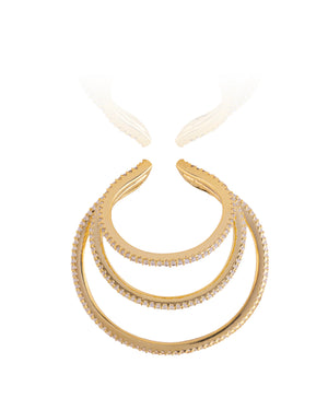 EAR CUFF JADE GOLD