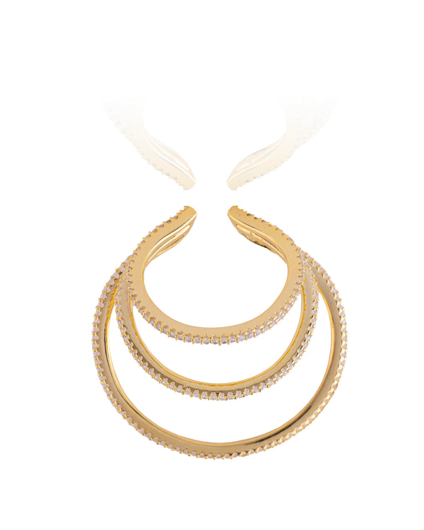 EAR CUFF JADE GOLD