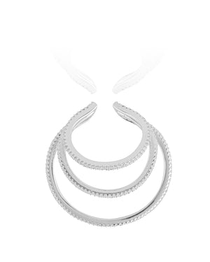 EAR CUFF JADE SILVER