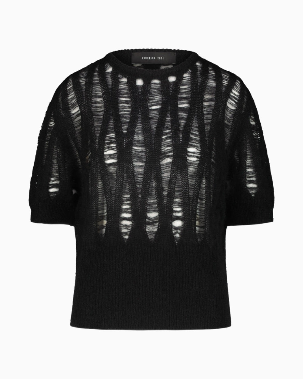 CREW NECK MOHAIR SWEATER