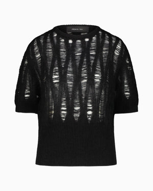 CREW NECK MOHAIR SWEATER