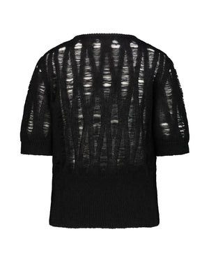 CREW NECK MOHAIR SWEATER