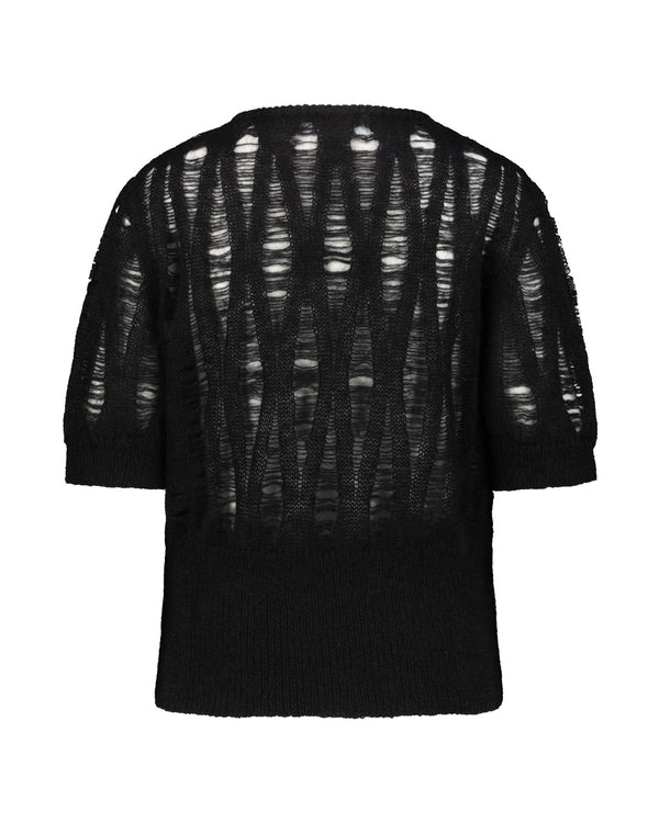 CREW NECK MOHAIR SWEATER