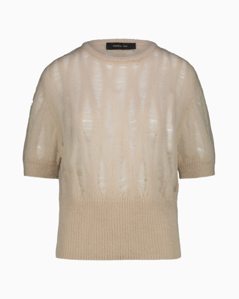 CREW NECK MOHAIR SWEATER