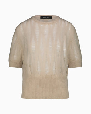 CREW NECK MOHAIR SWEATER