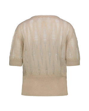 CREW NECK MOHAIR SWEATER
