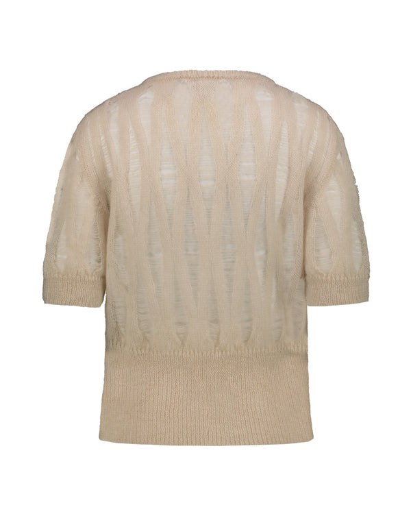 CREW NECK MOHAIR SWEATER