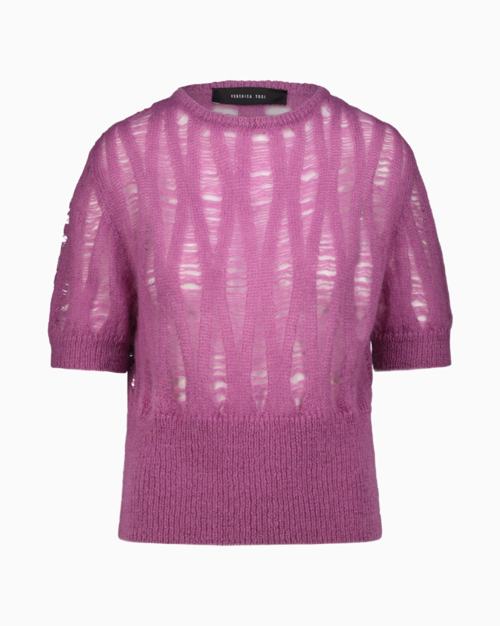 CREW NECK MOHAIR SWEATER