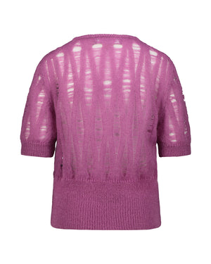 CREW NECK MOHAIR SWEATER