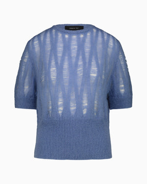 CREW NECK MOHAIR SWEATER