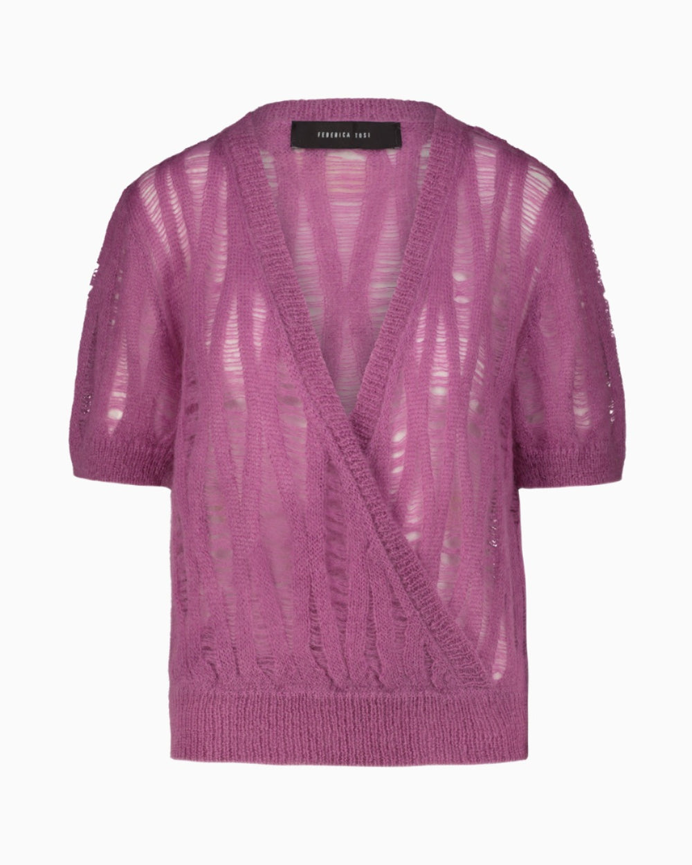 CROSSED MOHAIR SWEATER