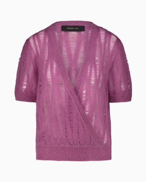 MAGLIA INCROCIATA MOHAIR