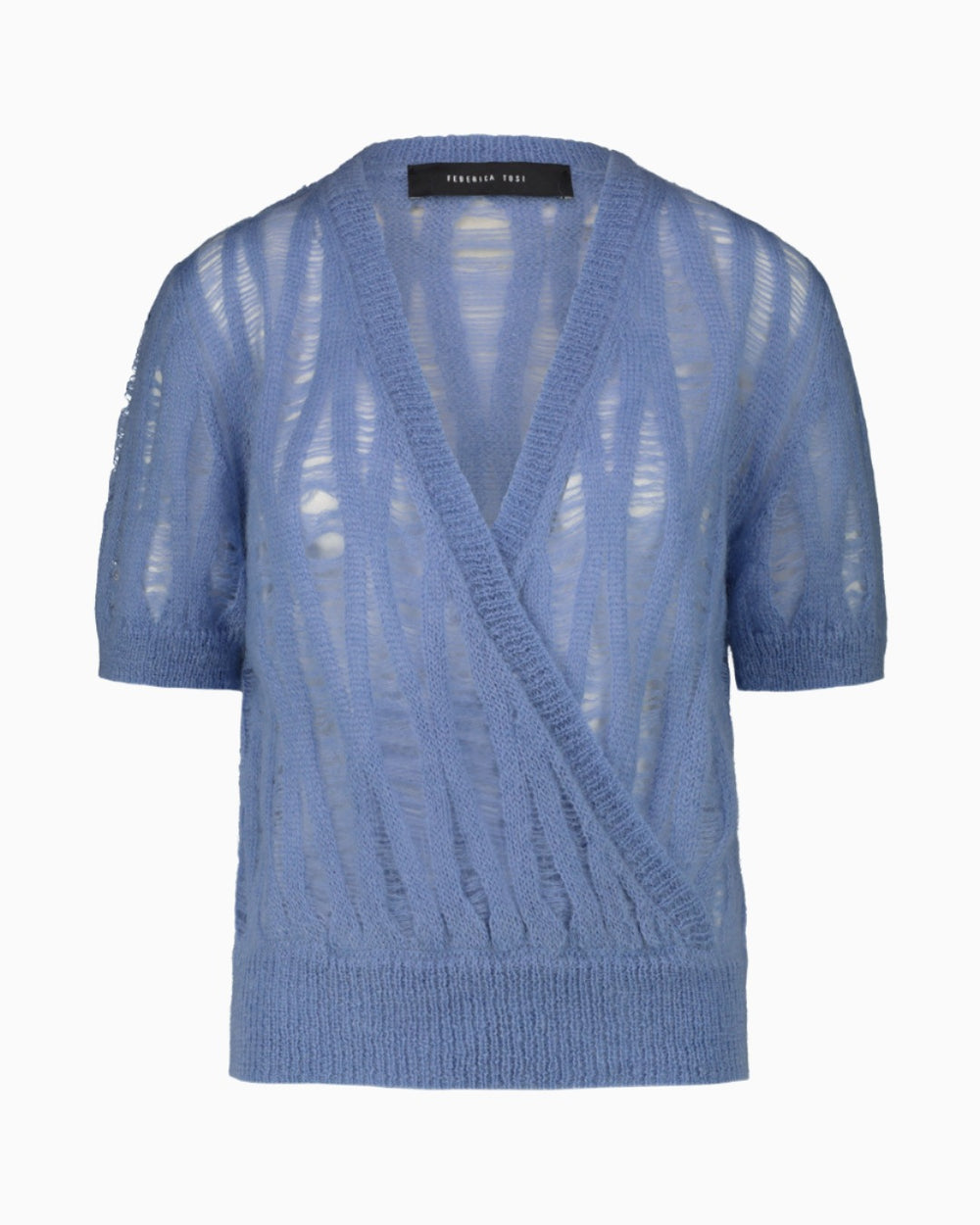 CROSSED MOHAIR SWEATER