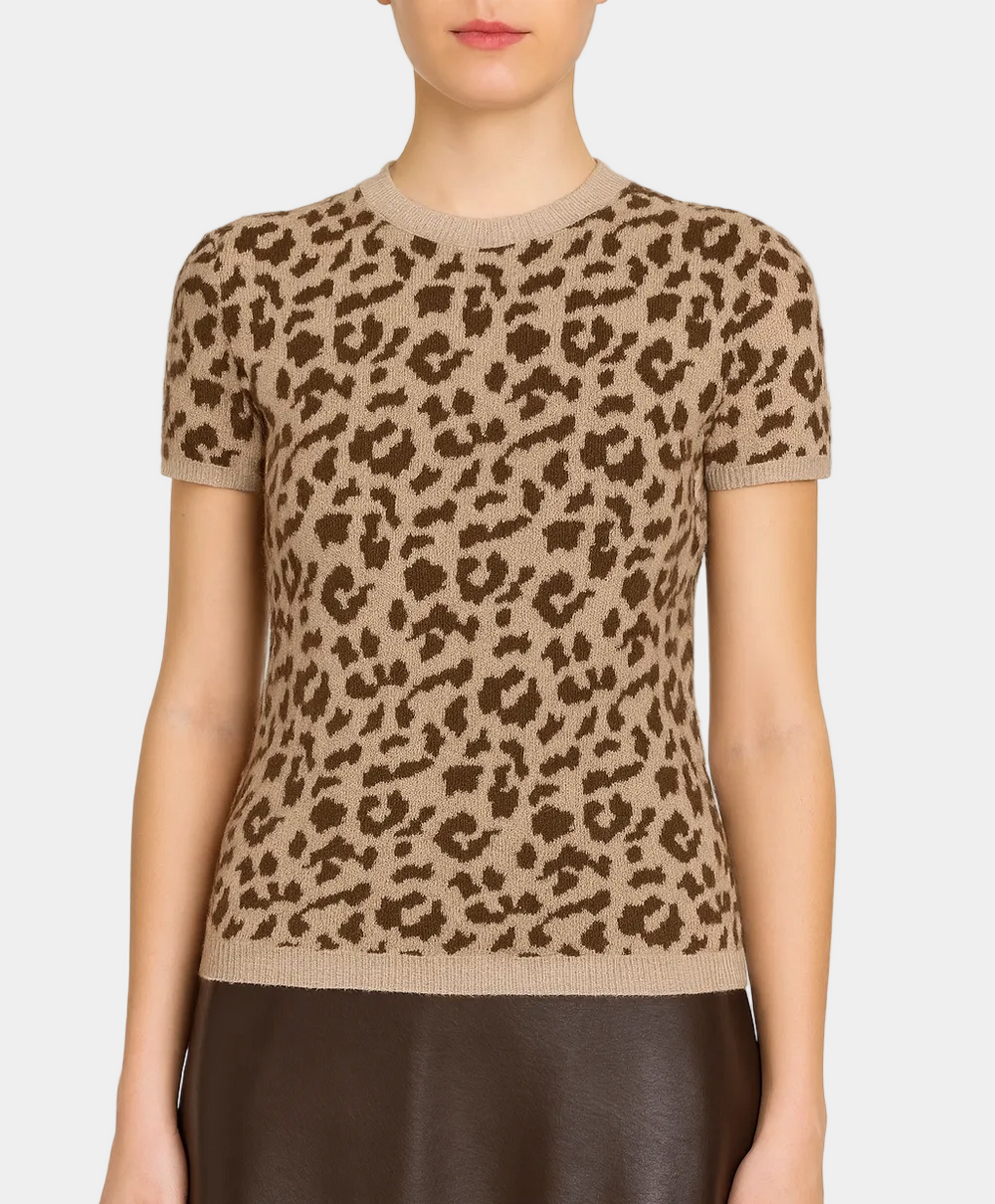 CREW NECK SPOTTED SHORT SLEEVE