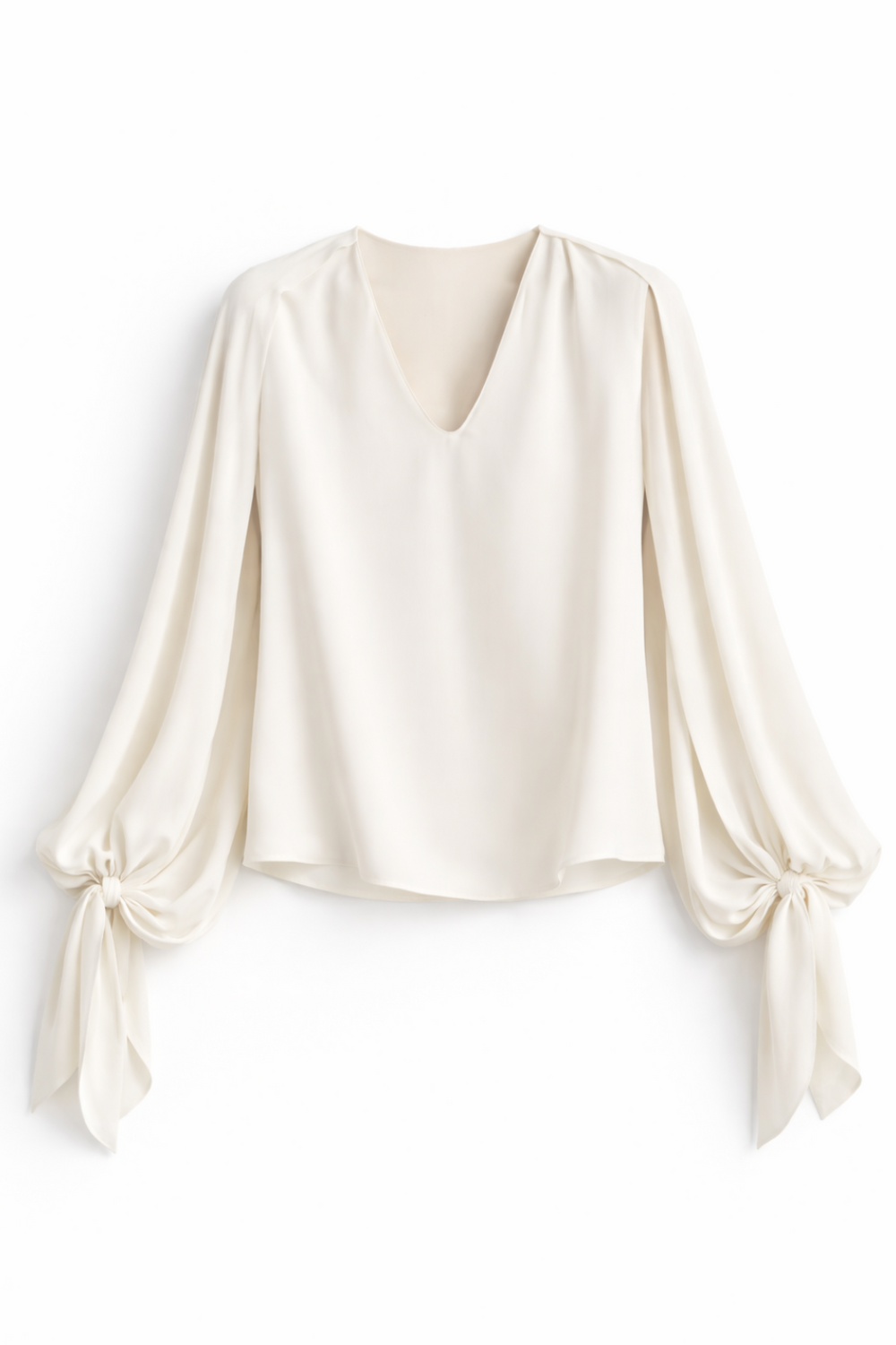 BLUSA CAPPA MISTO SETA CON SCIARPINA E LACCI