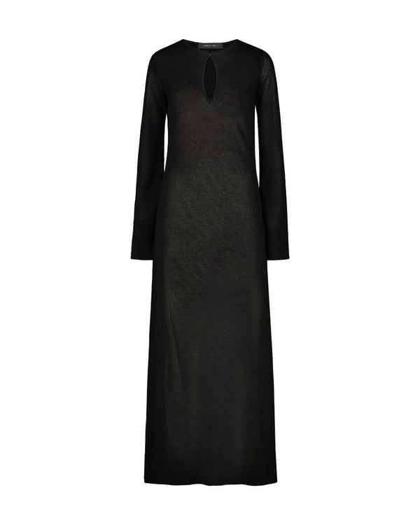 LONG BLACK FLEXAGE DRESS