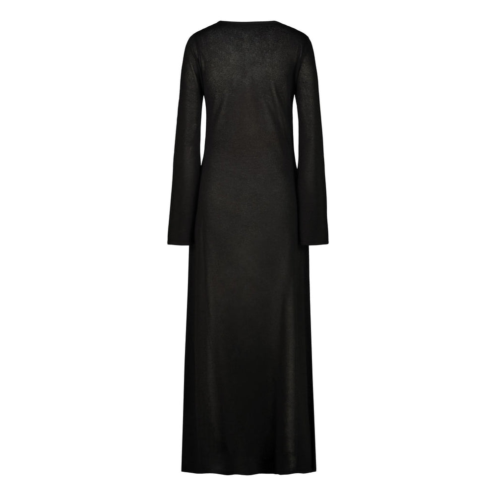 LONG BLACK FLEXAGE DRESS