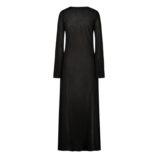 LONG BLACK FLEXAGE DRESS
