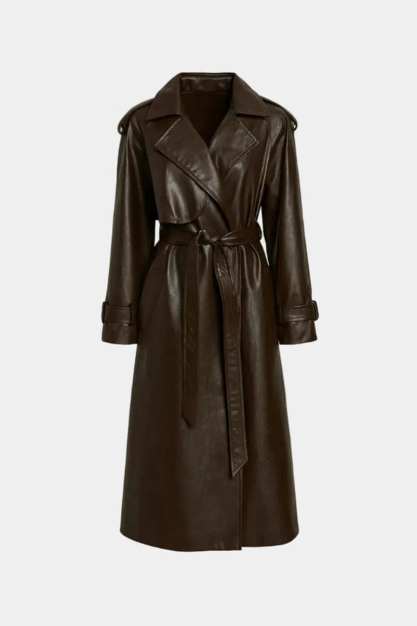TRENCH CUIR MÉTAL