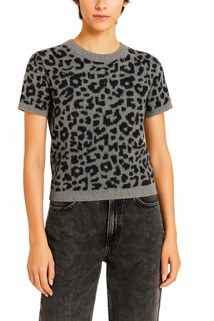 CREW NECK SPOTTED SHORT SLEEVE