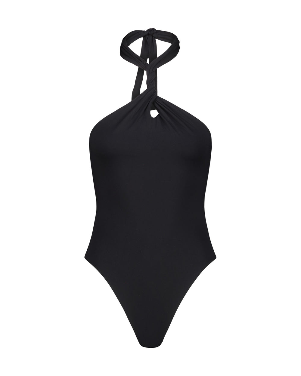 BLACK TORCION ONE-PIECE SWIMSUIT