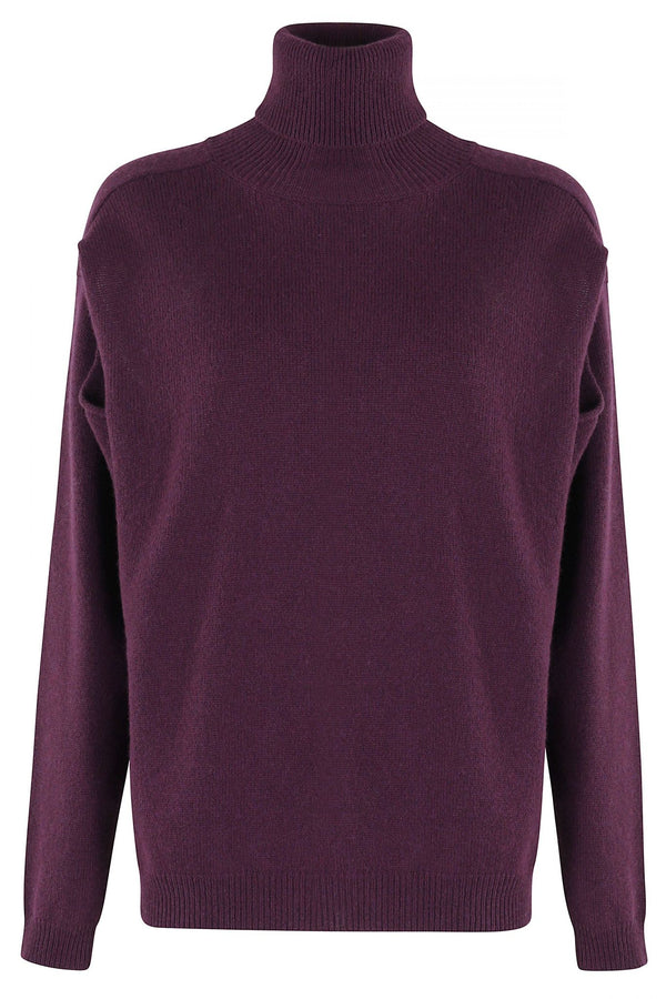 CREW NECK CASHMERE BLEND SWEATER