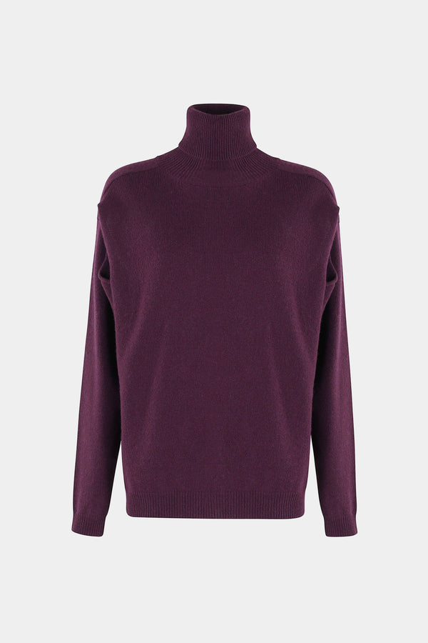 CREW NECK CASHMERE BLEND SWEATER