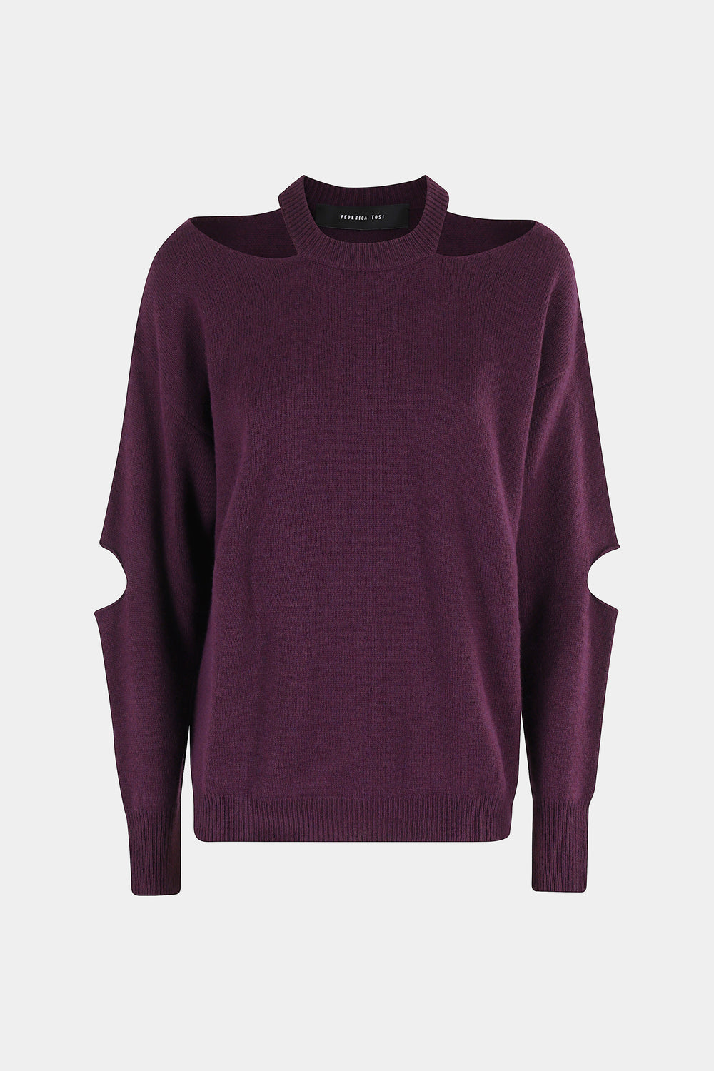 MAGLIA MISTO CASHMERE CUT GIROCOLLO