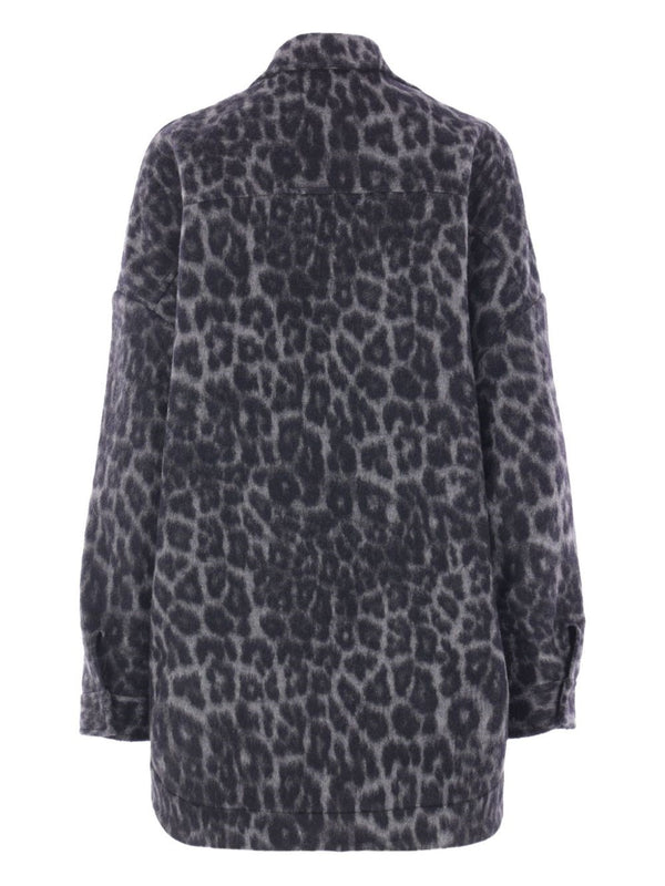 GIACCA CAMICIA LANA MACULATA