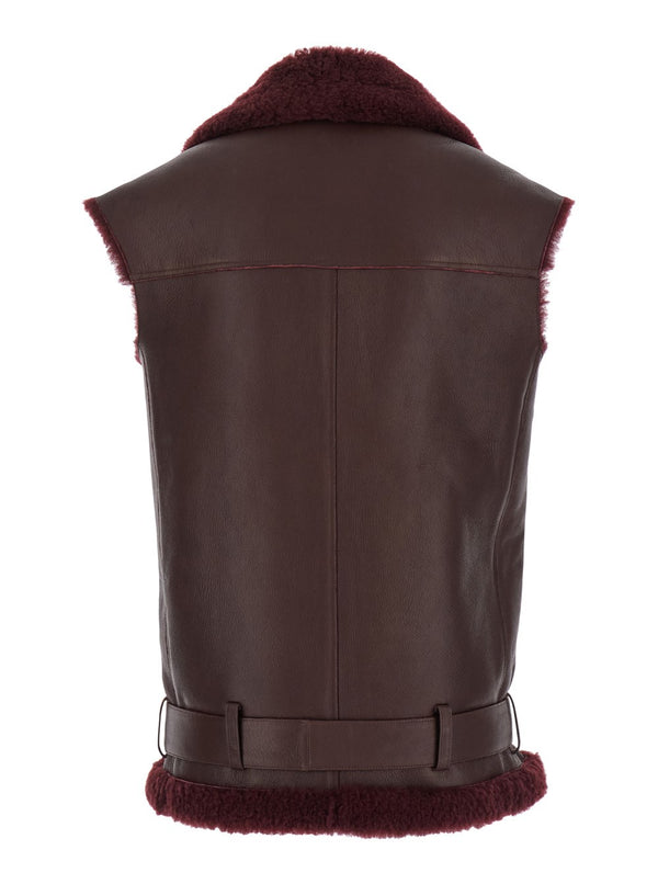SLEEVELESS SHEEPSKIN VEST
