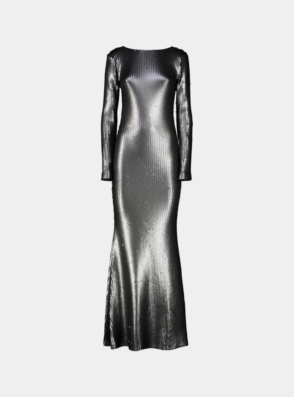 LONG DRESS WITH PAILETTES AND SCALES