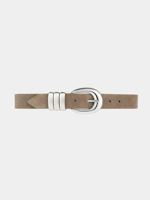 SUEDE EMILY BELT SILVER