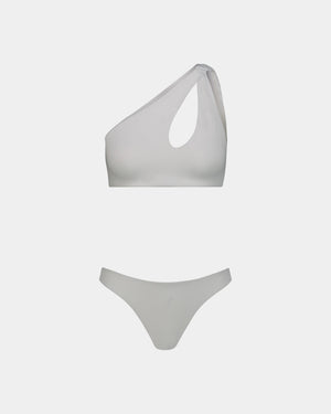 BIKINI MONOSPALLA NODO BIANCO